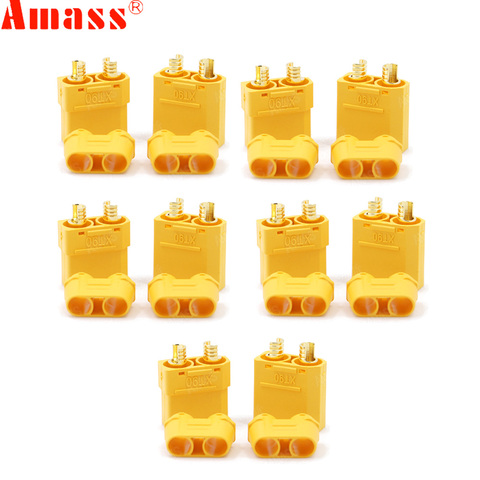 5 paire/lot Amasser XT90 + Plug Connecteurs Homme Femme Pour RC Modèle Batterie ► Photo 1/6