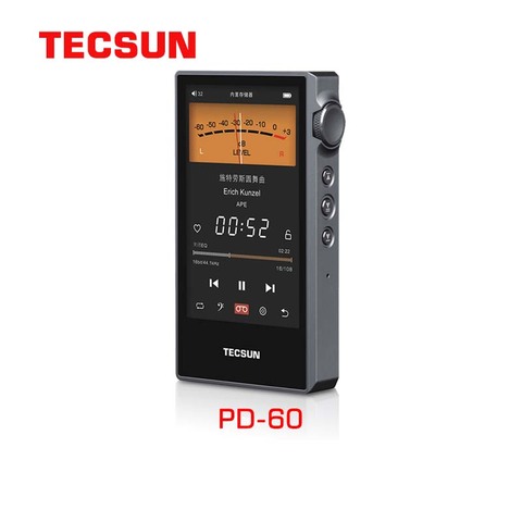 Tecsun – lecteur de musique Audio Bluetooth PD-60, écran tactile IPS 4 pouces, 24bit, 4.2 kHz, WAV FLAC APE DSD128, égaliseur dsp, 192 ► Photo 1/6