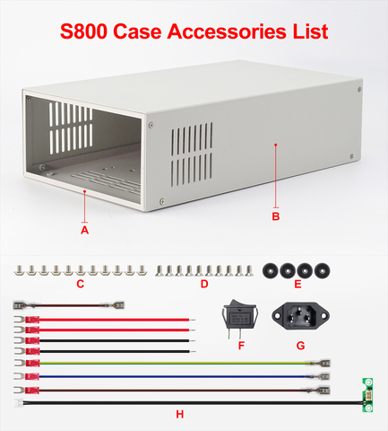 Boîtier de voltmètre extérieur d'alimentation numérique S800 adapté aux Protections complètes de résolution RD6012/RD6012W/RD6018/RD6018W 4 bits ► Photo 1/6