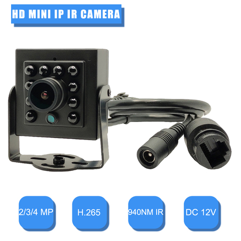 Mini caméra de Surveillance IP HD 2MP/3MP/4MP, LED 940nm, Vision nocturne à infrarouge, ne brille pas, dispositif de sécurité domestique ► Photo 1/6