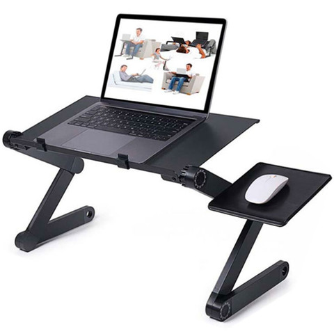 Support ergonomique rotatif à 360 ° pour ordinateur Portable, réglable, pour lit, bureau, Lapdesk ► Photo 1/6