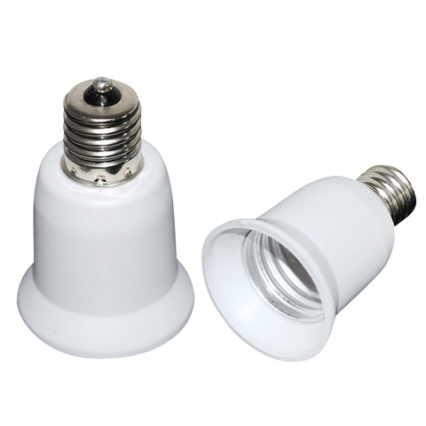 Convertisseur en plastique ignifuge E14 à E27, 1 pièce, adaptateur de Conversion prise d'ampoule, matériau de haute qualité, supports de lampe ► Photo 1/5