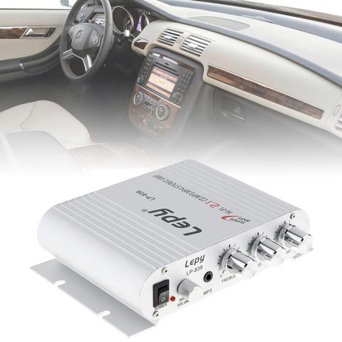 12 v 200 w Mini Salut-fi MP3 Radio De Voiture Auto Moto Accueil Bateau Audio Stéréo Basse Haut-Parleur Amplificateur Subwoofer Booster lecteur ► Photo 1/6