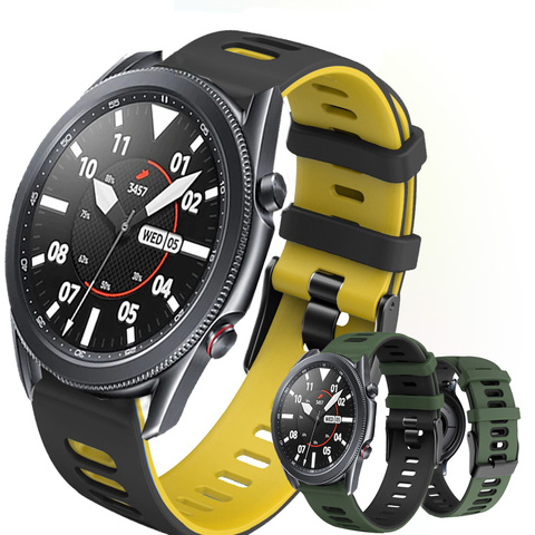 Pour samsung galaxy montre 3 41mm bracelet de montre intelligente Silicone bracelets de montre 20mm 22mm bracelet de montre pour galaxie montre 3 45mm bracelet ► Photo 1/6