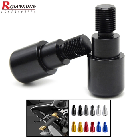 Capuchon de poignées de guidon de moto, 7/8 pouces, poids d'extrémité du guidon, bouchon Silder pour YAMAHA MT-125 MT-07 FZ-07 MT-09 MT-10 FZ10 YAMAHA XJ6 ► Photo 1/6