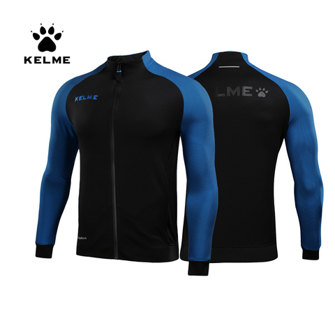 KELME hommes vêtements de sport exercice manteau coupe-vent veste Joggers Football course entraînement veste à glissière sport manteau 3871300 ► Photo 1/6