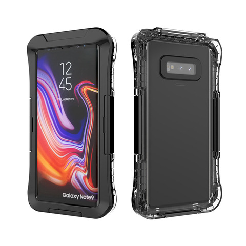 IP68 De Natation Étanche Téléphone étui pour samsung Galaxy S10 Plus S10e S8 S9 S7 bord Note 10 9 8 Plus 360 Plongée antichoc Couverture ► Photo 1/6