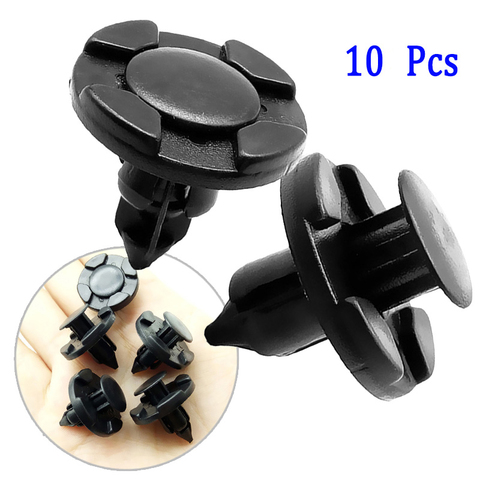 10 Clips de fixation de pare-choc pour voiture, 8mm, pour Nissan TIIDA X-TRAIL Qashqai Skoda Octavia Fabia Renault Clio Ford Focus ► Photo 1/3