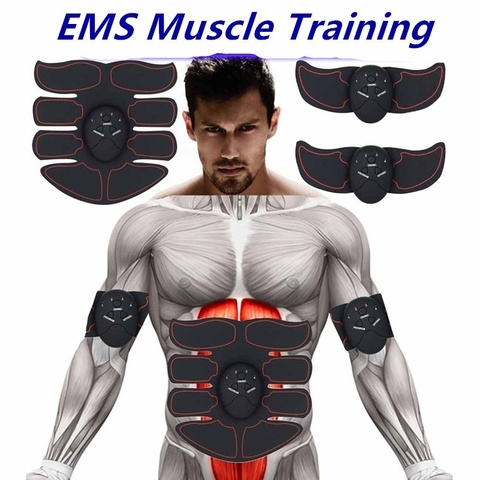 Appareil d'entraînement électrique intelligent des muscles EMS, équipement d'entraînement physique, modelage du corps, entraînement à la maison, stimulateur des muscles des abdominaux, ceinture massant ► Photo 1/6