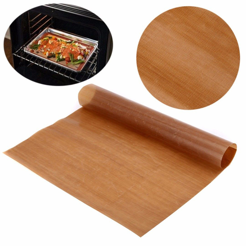 Nouveau papier de cuisson antiadhésif réutilisable haute température résistant feuille four micro-ondes gril tapis de cuisson outils de cuisson ► Photo 1/6