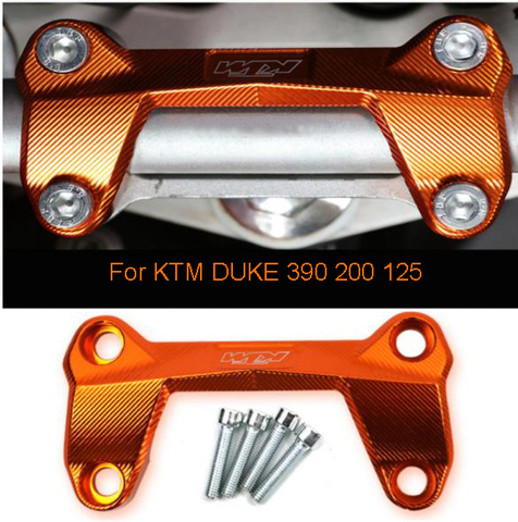 DUKE 390 poignées de guidon pour moto | En aluminium, montage du guidon, pince de couverture supérieure adaptée à KTM DUKE 390 200 125 ► Photo 1/4