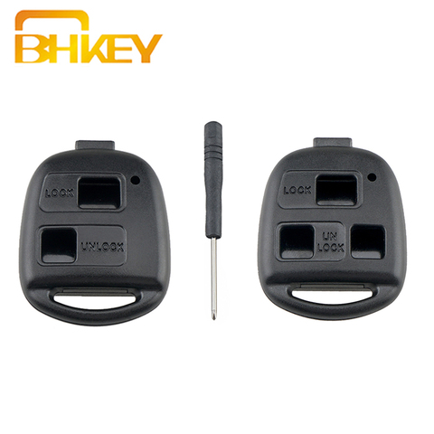 Coque de clé à distance BHKEY pour Toyota Land Cruiser YARIS CAMRY RAV4 Corolla PRADO Prado Tarago Avensis FJ pour Lexus ► Photo 1/6