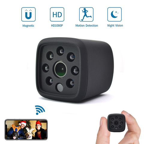 Mini caméra WIFI 1080P Full HD IP caméra sans fil plus petite caméra avec capteur de mouvement caméscope détection de mouvement DV caméra de sécurité ► Photo 1/6