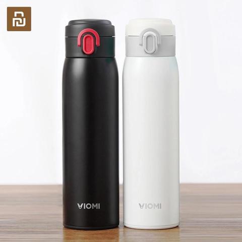 Nouveau Original Youpin VIOMI acier inoxydable vide 24 heures flacon eau bouteille intelligente Thermos unique main sur ► Photo 1/6