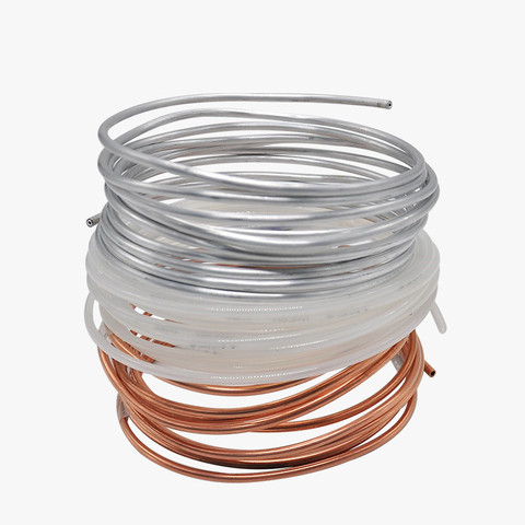 Tube en Nylon en aluminium de cuivre de tuyau d'huile de lubrification de 1 mètre pour la tuyauterie de système de lubrification de tours de tuyauterie d'huile de Machine OD 4mm 6mm 8mm ► Photo 1/1