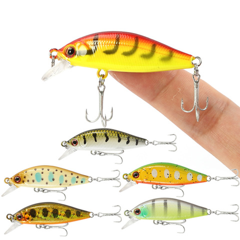 Leurre rigide de type poisson nageur, appât artificiel idéal pour la pêche en surface, Wobbler, Crankbait, 45mm, 2.6g, 1 unité par lot ► Photo 1/6