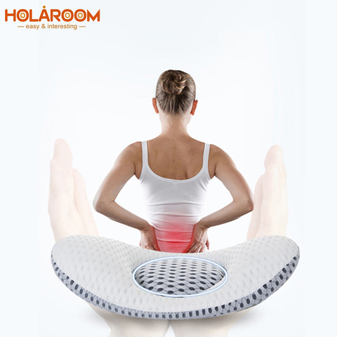 3D taille oreiller lombaire disque hernie soutien oreiller lombaire coussin soutien taille coussin pour la Relaxation du dos des femmes enceintes ► Photo 1/6