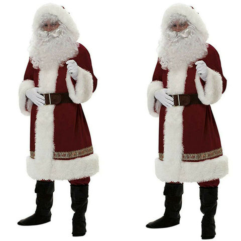 Déguisement Cosplay père noël, déguisement de fantaisie pour noël, Costume pour homme, Costume pour adultes, tendance ► Photo 1/6