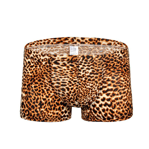 Boxeurs léopard Sexy hommes sous-vêtements respirant tigre animaux boxeurs caleçons hommes ► Photo 1/6