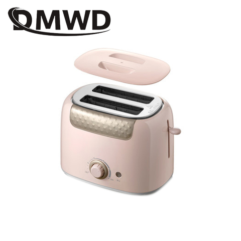 DMWD – grille-pain électrique automatique en acier inoxydable, 2 tranches, Machine de cuisson pour petit déjeuner, four à deux fentes ► Photo 1/2