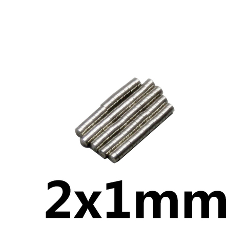 100 ~ 5000 pièces 2x1 petit aimant rond 2mm * 1mm néodyme puissant magnétique 2x1mm Permanent NdFeB fort aimant 2*1 mini disque aimant ► Photo 1/4