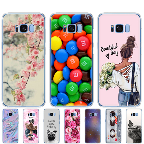 Coque pour Samsung Galaxy S8 silicone souple tpu S8 PLUS housse pour Samsung S8/S8 plus coque de téléphone coque de protection ► Photo 1/6