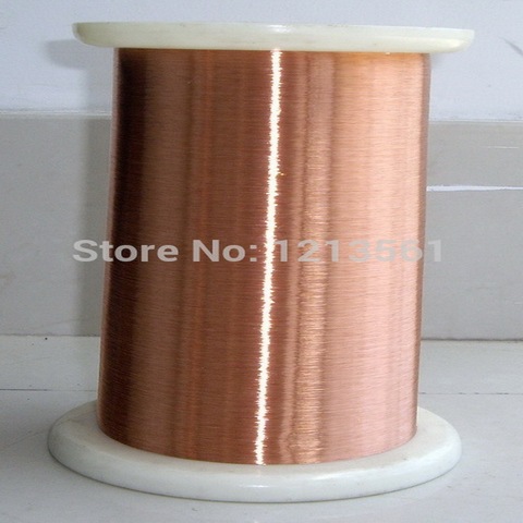 Fil magnétique en cuivre émaillé Polyester, enroulé, 100 grammes, 0.04mm-0.24mm, doré ► Photo 1/1
