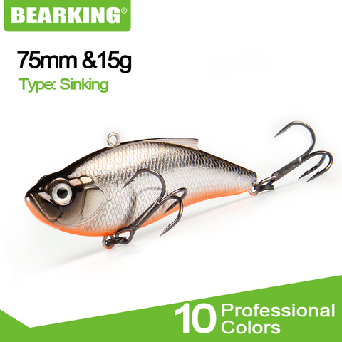 BEARKING-leurre rigide pour la pêche au bar ou à la truite, appât artificiel wobbler idéal pour la pêche au brochet, au bar, 15g, 7.5cm ► Photo 1/6