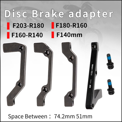 Adaptateur pour frein à disque, convertisseur avant/arrière avec vis, montage de Rotor PM, VTT 140 160 180mm, montage 203 pour vtt ► Photo 1/6