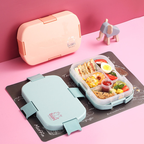 TUUTH Ins – boîte à Bento étanche pour enfants, micro-ondes, plusieurs grilles, stockage des aliments, conteneur de 920ml, offre spéciale ► Photo 1/6