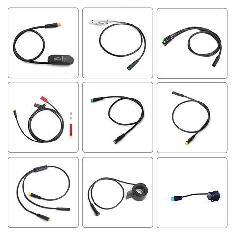 Câble e-bike pour Kits moteur Bafang/8FUN capteur de vitesse programmation USB capteur de frein hydraulique affichage 5PIN frein 3pin 1T4 1T2 ► Photo 1/6