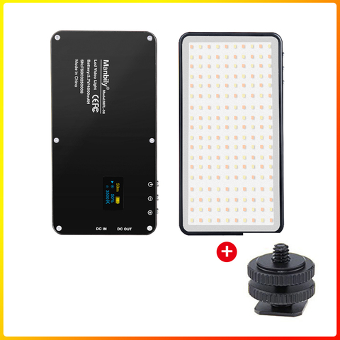 Manbilly – Mini éclairage de photographie Portable, ultra-mince, MFL-06 mAh, 4500 LED, lumière de remplissage, CRI 96 élevé, pour appareil photo, 180 ► Photo 1/6