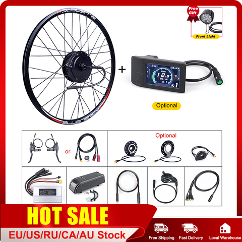 Bafang – Kit de motorisation de vélo électrique 27.5, 28, 29 pouces, 700C, 48V, 500W, moteur dans le moyeu arrière ► Photo 1/6