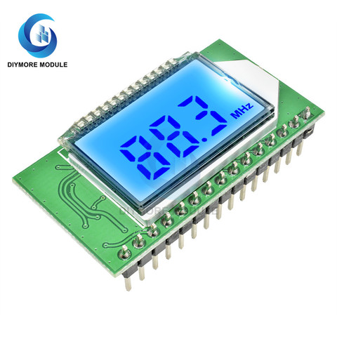 87-108MHZ Module émetteur/récepteur Radio FM affichage numérique LCD 3.0V-5.0V DSP PLL recherche automatique pour Kit de bricolage Radio FM ► Photo 1/6