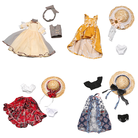 Vêtements de poupées à la mode pour filles, 30cm, ensemble pour accessoires, robe de princesse, maquillage, bricolage ► Photo 1/6