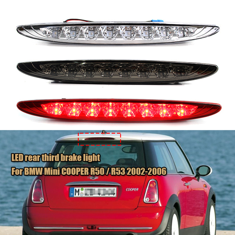 Troisième feu Stop LED X-CAR sans erreur pour BMW Mini COOPER R50 / R53 2002 – 2006, feu de voiture 63256935789 ► Photo 1/6