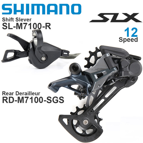 SHIMANO – ensemble de vitesses SLX M7100, 1x12v, levier 12 vitesses, dérailleur arrière, SGS SHADOW, pour vtt, pièces originales ► Photo 1/3