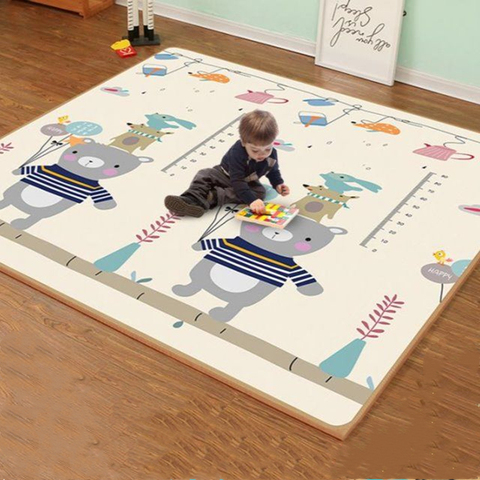 Epaisseur 1cm tapis de jeu bébé Xpe Puzzle tapis enfant épaissi Tapete Infantil chambre bébé tapis rampant tapis pliant tapis bébé ► Photo 1/6