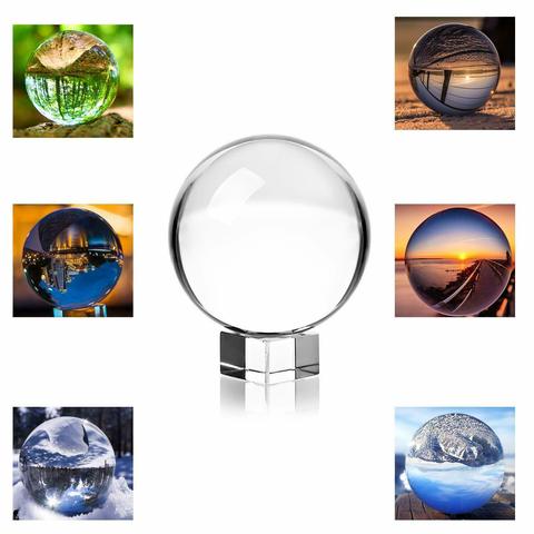 3.15X3.15X3.15 pouces photographie boule de cristal K9 cristal Suncatchers boule décorative et photographie ► Photo 1/6