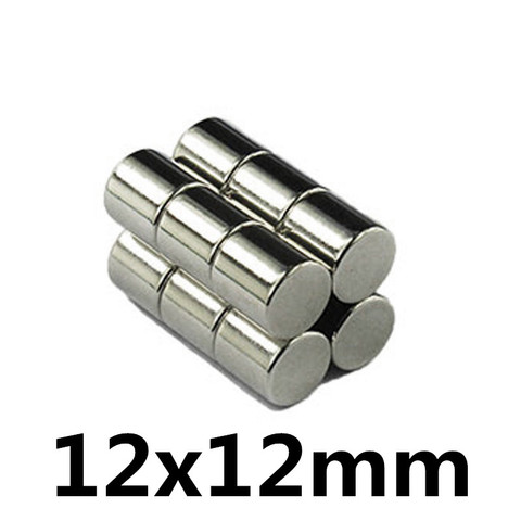 2/5/10 pièces 12x12mm aimants magnétiques Super puissants aimants permanents au néodyme 12mm x 12mm petit aimant rond 12*12mm ► Photo 1/4