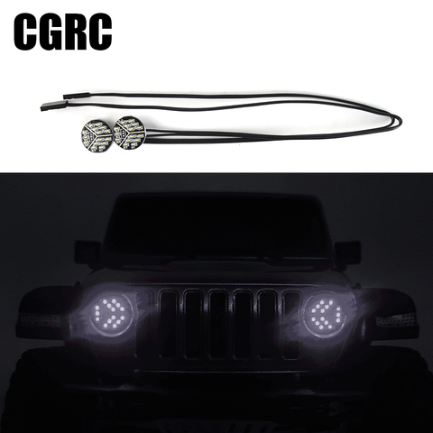 1 paire de LED phares clignotant pour pour 1/10 RC chenille voiture axiale SCX10 III AX103007 ► Photo 1/6