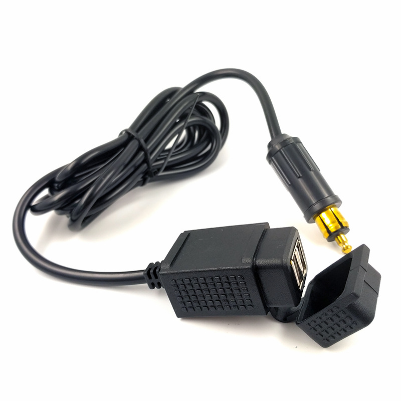 Sae vers adaptateur USB avec voltmètre moto déconnexion rapide