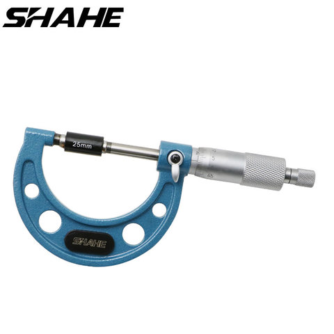 SHAHE – micromètre métrique de haute qualité, 0.01mm, bleu, extérieur, étrier de 0.01mm, outils de mesure ► Photo 1/6