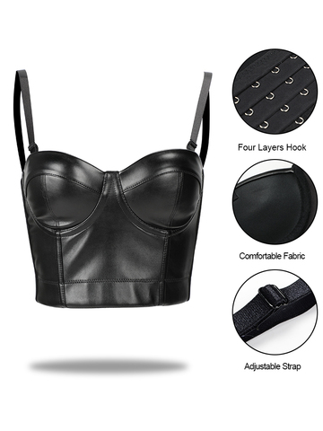 gaine amincissante femme gaine minceur corset minceur Corset gothique steampunk Sexy bustier corset En Cuir hauts de soutien-gorge Gothique Push Up Soutien-Gorge De mode Soutien-Gorge tops sous-vêtements amincissants ► Photo 1/6