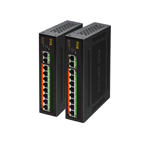 Switch ethernet 48V 4 8 16 ports, 100 mb/s Gigabit IEEE 802.3 af/at, 250M, pour caméra IP/sans fil AP/PoE ► Photo 1/6