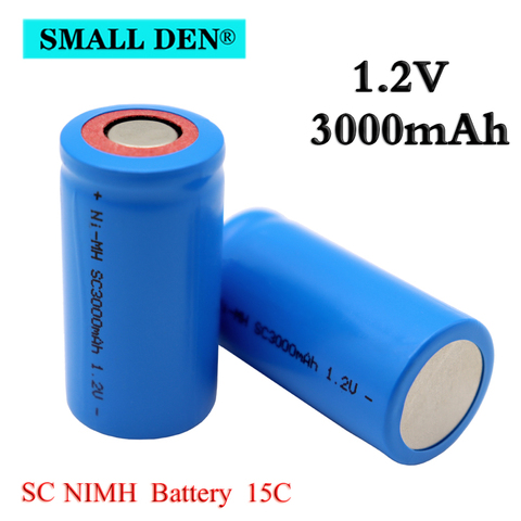 Batterie SC 1.2V 3000mAh 21410 Ni-MH, décharge 15C, utilisée pour balayeuse d'aspirateur, perceuse électrique, batterie d'outil électrique UAV ► Photo 1/6