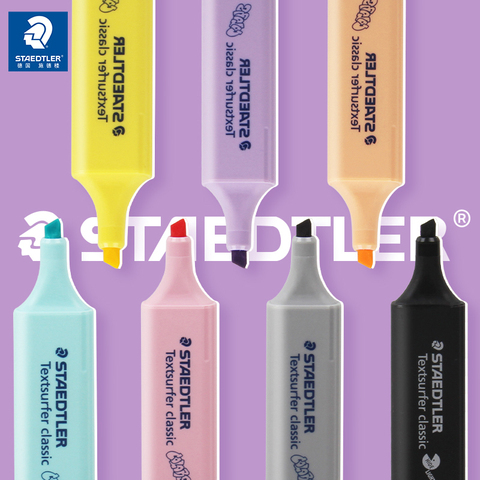 1 pièces Staedtler sharpie surligneur de couleur 364 enfants macarons étudiants avec des points forts de bureau texte point culminant marqueur ► Photo 1/6