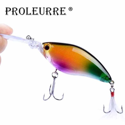 Proposez 11cm 18g Wobblers de pêche en boîte leurre de pêche Pesca artificiel flottant vairon professionnel manivelle matériel de pêche ► Photo 1/5