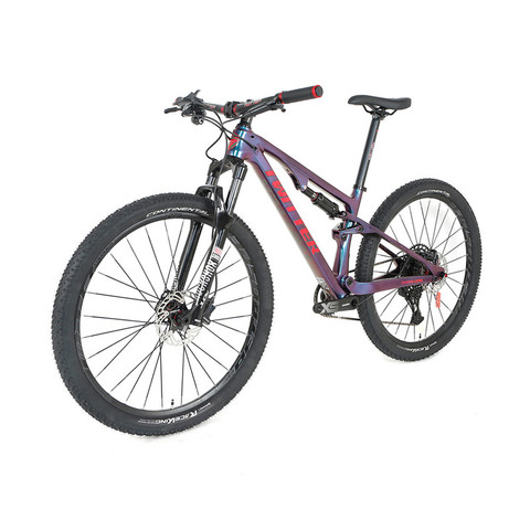 Vélo de route en Fiber de carbone Twitter Zite, 2x12 vitesses, tout-Terrain, Double amortisseur, vtt pour adultes ► Photo 1/6