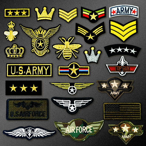 U S ARMÉE EMBLÈME TOP GUN Fer Sur Patch Brodé Applique À Coudre Vêtements Autocollants Vêtement Vêtements Accessoires Badges Patches ► Photo 1/6